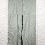Abercrombie & Fitch Olive Green High Rise Wide Leg Pants Photo 0