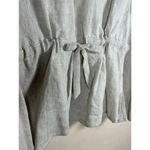 Moonlight  Y & S Open front 100% Linen Cream Blazer Lagenlook made in USA Medium Photo 8