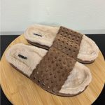 Rag and Bone  Bailey Size 9/39 Suede Faux Shearling Lined Slippers Slides‎ Woven Photo 1