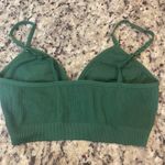 Aerie Forest Green Ribbed Bralette Photo 3
