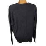 Chelsea & Theodore Fringe Crewneck Sweater Viscose Blend Black L Size L Photo 2