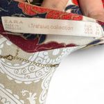 ZARA Women's M Long Sleeve Floral Top Patchwork Boho Blouse Fall Cottagecore Photo 6