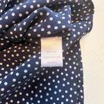 Garnet Hill  Silk Top Womens 04 Blue White Polka‎ Dot Sleeveless Tunic Top Photo 3