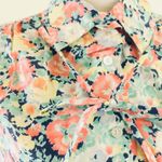 Vintage 80s Devon Floral Button Up Shirt Tie Long Sleeve Multi Size 12 Photo 3