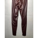 Aerie NEW Offline by  SMALL Real Luxe Faux Leather High Waist Legging Dark Brown Photo 8