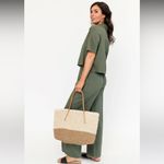 Holley Girl Gabbie Wide Leg Pants in Olive Green 1X Plus Size Photo 5