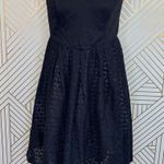 Anthropologie Moulinette Soeurs Dress Lace Crochet Strapless Black Size 6 Photo 0