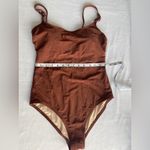Kona Sol Brown Women’s Chain Link Medium Coverage Sew In Cups One Piece Swimsuit‎ Size M Photo 8