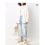 frame denim Frame women’s new size 27 patchwork denim jeans embellished mixed media Photo 2