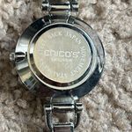 Chico's Chico’s womens vintage dainty silver/leather watch OS measurements shown Photo 7