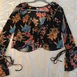 Free People Of Paradise Black Combo long sleeve top XS great condition Photo 9