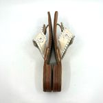 Jack Rogers Navajo Cream Leather Thong Sandals Women's 8 US Photo 6