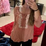 Active USA Cold Shoulder Pink Top Photo 0