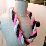 Nordstrom Tricolor Braided Seedbead Necklace (A63) Photo 1