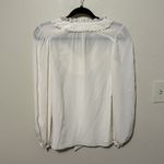 Rebecca Taylor  Ruffle Tie Neck Silk Long Sleeve Top Size 0‎ Photo 7