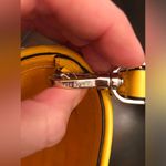 Kate Spade NWOT Cruise Medium Mango Ice and White Striped Straw Tote Photo 9