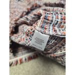 Tuckernuck  Belfast‎ Blouse Tweed V-Neck Fringe Trim Relaxed Fit Size Small Photo 5