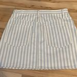 Madewell Blue & White Striped Jean Skirt - NWT Photo 4