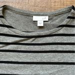 J.Jill Women’s A Line Sweatshirt Dress Striped Knee Length Size Small Photo 9