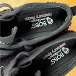 Bobs by Skechers Woven Canvas Espadrille Platform Sneakers Black Tan 6 Photo 8