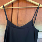 Saloni Izzie Dress Maxi Silk Chiffon Floral Print Semi Sheer Long Sleeve Size 2 Black Photo 12