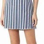 Show Me Your Mumu Blue White Striped Aria Sleeveless Square Neck Mini Dress M Photo 0
