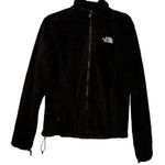 The North Face Black Faux Fur Zip Up Jacket - Medium Photo 0