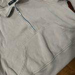 Beige Quarter Zip Sweater Size L Photo 2