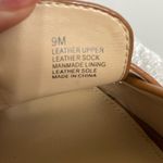 Antonio Melani Cognac Leather Block Heel Loafers Size 9M(B1) Photo 5