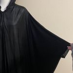 Disney  Maleficent Black Hooded Cape Cloak Costume | Dramatic Collar | One Size Photo 2