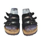 Betula by Birkenstock Florida Black Suede Adjustable Three Strap Sandals 36 US 5 Photo 2