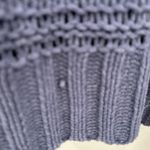 Aerie Sweater Womens Medium Blue Cowl Neck Pullover Chunky Knit Photo 4