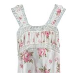 Selkie Veronica Slip Dress in White/Pink Floral, Size S Pink Photo 4