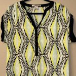 Forever 21 Love 21 Forever Geometric Print Tunic Mini Dress Size Large Black Green Blue Photo 2