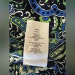 Isaac Mizrahi  Blue faux suede blazer with Paisley liner women’s size large Photo 5