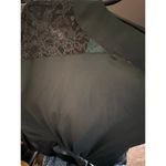 Soma  Women's Green Satin Lace Long Robe Size S/M Photo 13