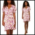 MISA Los Angeles 💕💕 Floral Ruffle Wrap Mini Dress M Medium NWT Photo 2