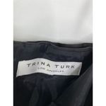 Trina Turk Black 100% Silk Strapless Twist Front Mini Dress Women's Size 8-10 Photo 4