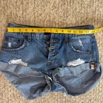 One Teaspoon One X  Harlets High Rise Exposed Button Fly Jean Shorts 24 Photo 9