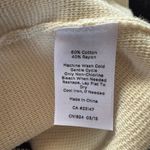 Talbots cream and black 3/4 sleeve full zip up sweater women's size small Photo 6