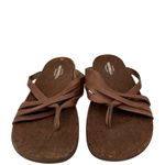 Merrell  Brown Leather Falcon Mandolin Mahana Slide Sandals Size 9 Photo 1