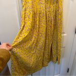 Nicholas Cecile Floral Midi Belt Dress Yellow Size 6 Photo 8