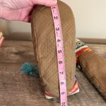 Fair Isle Soft Sole Slippers Colorful Knit 9” bottom sole Blue Size undefined Photo 4