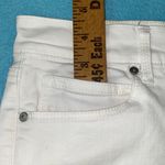 Gap 1969 mid rise stretch denim legging white 5 pocket button zipper size 27 Photo 12