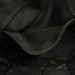 Fossil Vintage Black Pebbled Leather Bag Woven  Handles Shoulder Purse Key Charm Photo 9