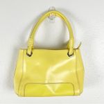 wilson's leather WILSON LEATHER Yellow Genuine Leather Double Straps Zip Closure Shoulder Bag Photo 1