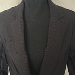 Fashion Bug Black pinstripe single button quarter sleeve blazer Photo 2