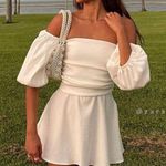 ZARA dress mini off shoulder Puff Sleeve Voluminous boho summer sundress Photo 0