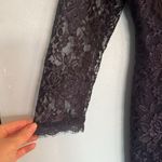 Simply Liliana Lace Quarter Sleeve Full Zip Low Back Mini Dress Blue Size 4 Photo 4