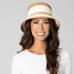 Anthropologie LUCKY ZONE Striped Bucket Hat - Pink. MSRP $42 Photo 2